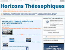 Tablet Screenshot of horizonstheosophiques.fr